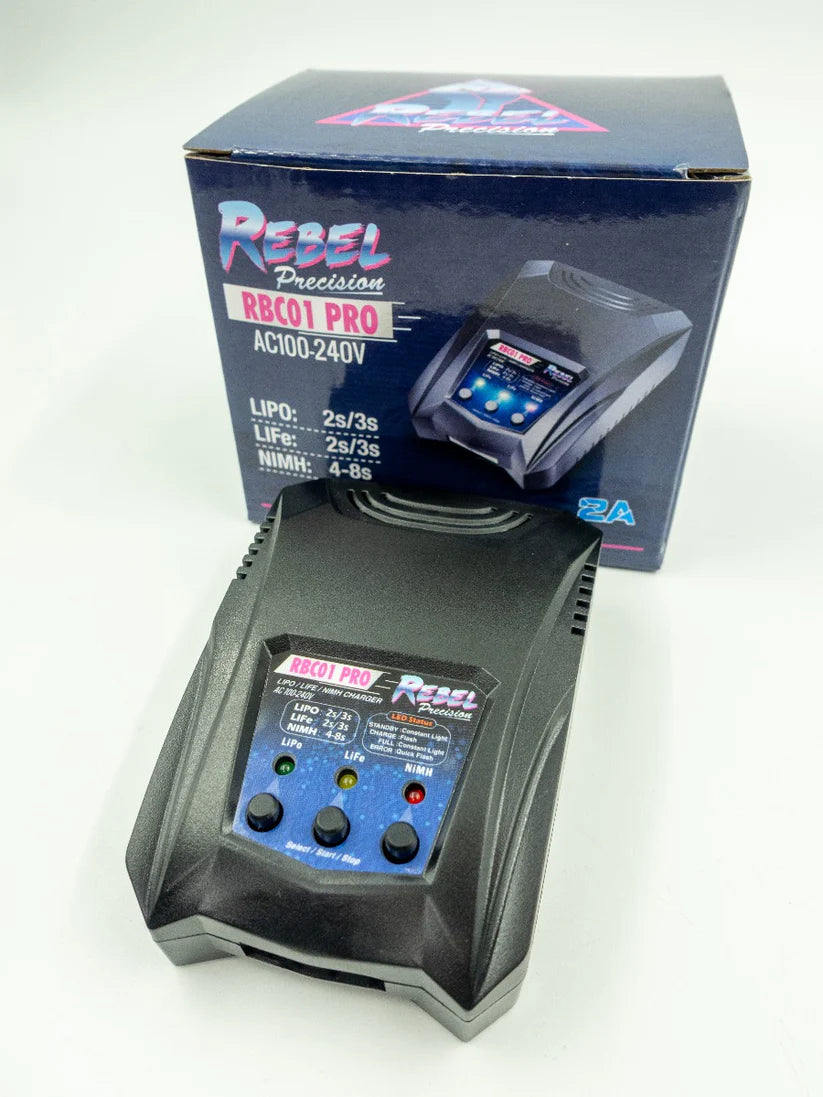 Rebel RBC01 Pro Compact Smart Charger (Lipo,Life,Nimh)